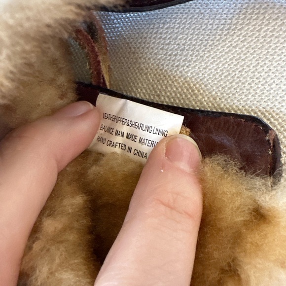 Børn Handcrafted Shearling-Lined Leather Boots — Women’s Size 8 - Picture 10 of 11